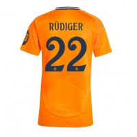 Camiseta Real Madrid Antonio Rudiger #22 Segunda Equipación Replica 2024-25 para mujer mangas cortas